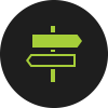 Symbol Wegweiser